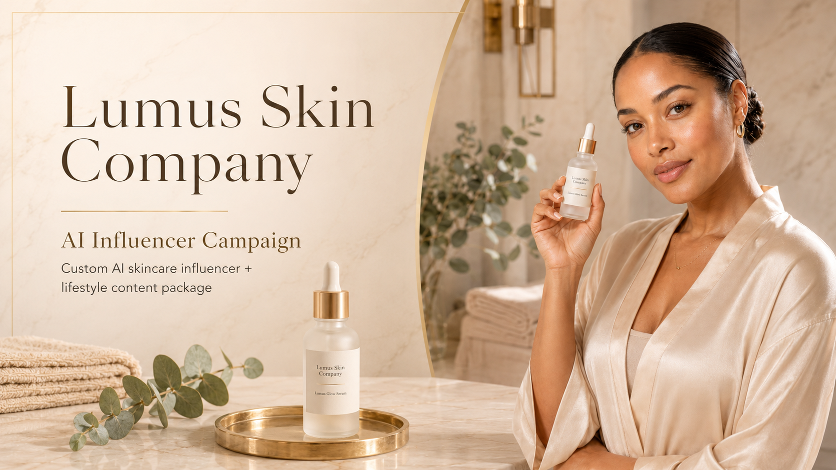Lumus Skin Company AI influencer campaign cover